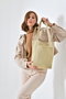Zoozie Bags Bolso Tote de Gabardina Beige